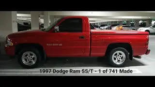 1997 Dodge Ram 1500 SS/T 5.9L 360 V8 1 of 741 Red & Silver of 3,711 Total Made in 97 Stock Survivor