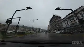 Slemani - Driving Baznay Malik Mahmwd - Rainy Day - 2023 - 4K