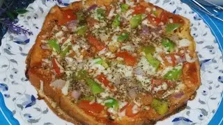 5 Minutes Bread Recipe | Healthy Bread Egg Sandwich Pizza | New Recipe | Bread Snacks Recipe |