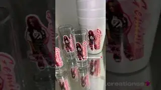 Personalized shot glasses + cups💖🥂 #explore