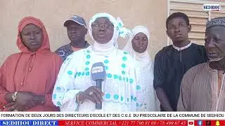 Sédhiou : le CRFPE renforce les acteurs du préscolaire autour des missions des C.G.E.