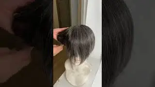 protesi capelli sale e pepe invio immediato...