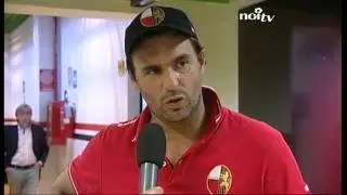 La rabbia di mister Pagliuca a fine partita