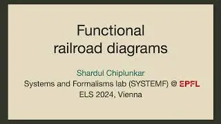 Lightning Talk: Functional railroad diagrams