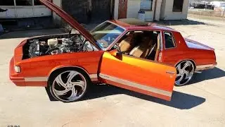 WhipAddict: Deck's Kandy Orange 87' Chevy Monte Carlo LS on Amani Forged Risparo 24s, Decatur, GA