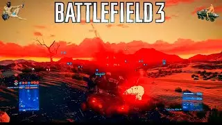 BF3 Bandar Desert LAV-AD 25-4 Excalibur last seconds