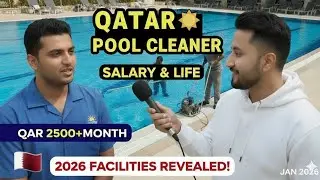 Pool Cleaner Job in Qatar 🇶🇦 | Kitni Salary Milti Hai 💸
