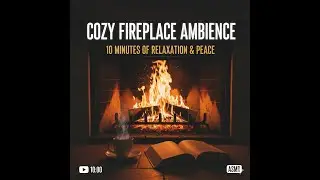 Cozy Fireplace Ambience - 10 Minutes of Relaxation