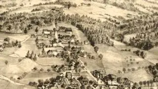 Wilton Maine 1895 Panoramic Bird's Eye View Map 7542