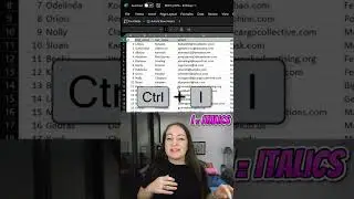 Ctrl + I // Excel Hot-Keys A-Z #shorts