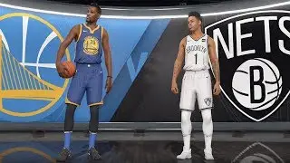 NBA Live 18 - Brooklyn Nets vs Golden State Warriors - Gameplay (HD) [1080p60FPS]