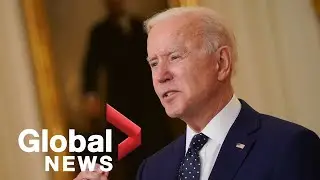 Biden discusses sweeping sanctions against Russia, hopes to meet with Putin | FULL