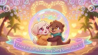 ✨ Cutest Ocean Cartoon 2026! Tofu & Nori Help a Silent Bubble Sing ♡ (3-Min Pure Happiness)
