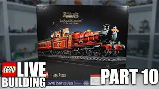 Building LEGO Harry Potter (76405) Hogwarts Express Collector Edition Live | Part 10