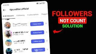 Instagram Followers Count Not Showing | Instagram Followers Count Problem 