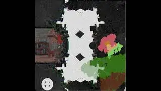 apartment complex in time ost - green sky, blue ground