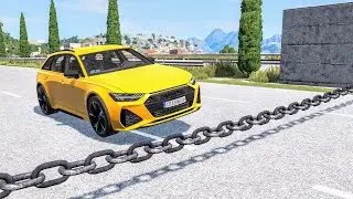 Cars vs Chain #1 &ndash; BeamNG Drive | CrashBoomPunk