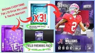 CAN THE RARE FANTASY PACKS HIT!? Round Two Of Opening Packs For LTD Ryan Williams & Travis Hunter!!!
