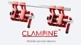 CLAMPINE LA - Service bracket for mounting a ladder on standing seam and angled seam roofs