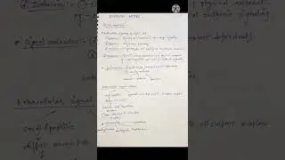CSIR NET LIFE SCIENCES (CELL SIGNALING REVISION NOTES)