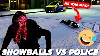 Snowballs Vs Police On CMG FiveM GTA RP (Funny Encounter)