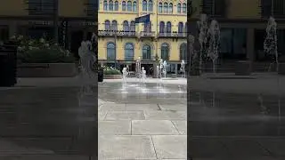 Water, waving flag and a piping hot #coffee on a cool September day in #Oslo, #Norway = #therapy