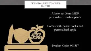 Teacher Gifts MDF Craft Shape Blanks | Crafty Pig Designs