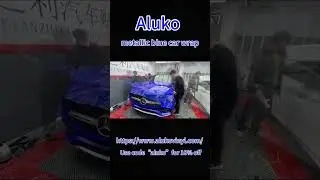 Alukovinyl offers a wide range of car wraps, metallic blue wrap，#aluko #alukovinyl