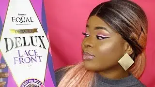 FREETRESS EQUAL SYNTHETIC PREMIUM DELUX LACE FRONT WIG IN EVLYN || ROSE GOLD HAIR REVIEW