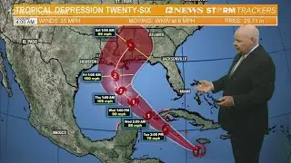 Tropical Depression 26 expected to become Hurricane Delta