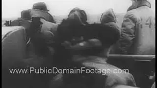 1942 USSR Gets British tanks via convoy archival footage