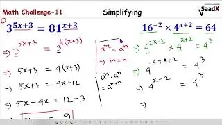 Math Challenge #27 | Can you simplify Exponent | US math Algebra1| Grade9-10