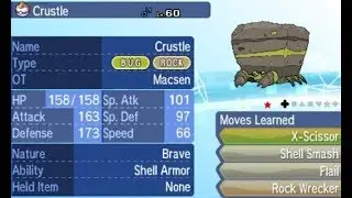 SHINY CRUSTLE &mdash; Shiny #100(!) from Ultra Wormhole on Pok&eacute;mon Ultra Sun