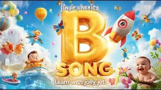 Jingle Phonics: Звук &laquo;Б&raquo; | Песни группы 3 | Подпевайте | Fuel Ur Mindz | Jolly Phonics