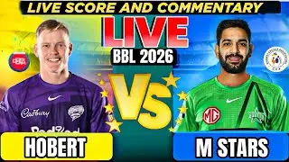 Hobert Hurricanes vs Melbourne Stars, bbl Knockout Live Score & Commentary HBH vs MLS bbl Knockout