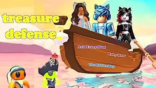 Playing the new treasure defense mini with Avid everything and Ruby How in Adopt Me Roblox! 🏴&zwj;☠️