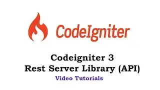 #5 Codeigniter 3 - Rest Server Library API - User Registration flow on a REST #API