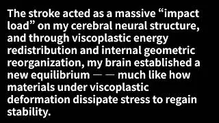 My Cognitive Rebirth After Stroke: A Journey of Neuroplasticity and Lifelong Learning (No.1416)