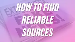 How students can find reliable sources