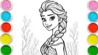 Cute Mermaid Drawing for kids, Painting & Coloring for kids, Toddlers | Let's Draw Together