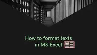 How to format the text in MS excel | #excel #formatting #text #education #proper #lower #upper