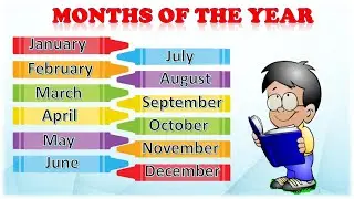 Month of the year with spelling || Preschool Learning
