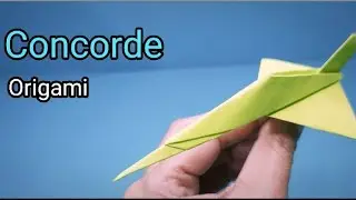 How to make origami paper concorde plane #concorde #plane #paperconcorde #paperjet #jetplanes #diy