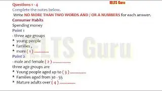 IELTS listening test lMarch 7, 2020