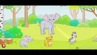Animals: Cow, Elephant, zebra,monkey and Crocodile - Explore Animals In The Jungle