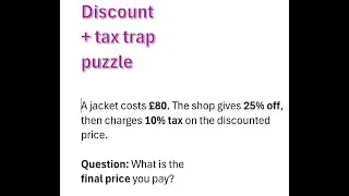 Discount + tax trap puzzle