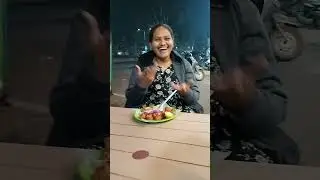 why she is like this 🙄#food #manchurian #streetfood #family #sister #new #ytshorts #shorts #night