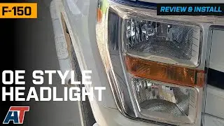 2021-2023 F-150 OE Style Headlight; Black Housing Review & Install