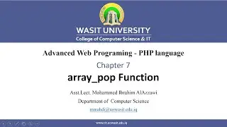 55 PHP array pop Function