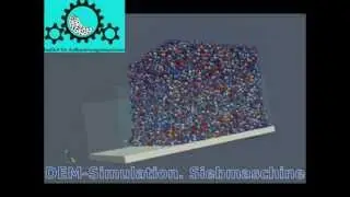 DEM-Simulation of Screening Machine, YADE